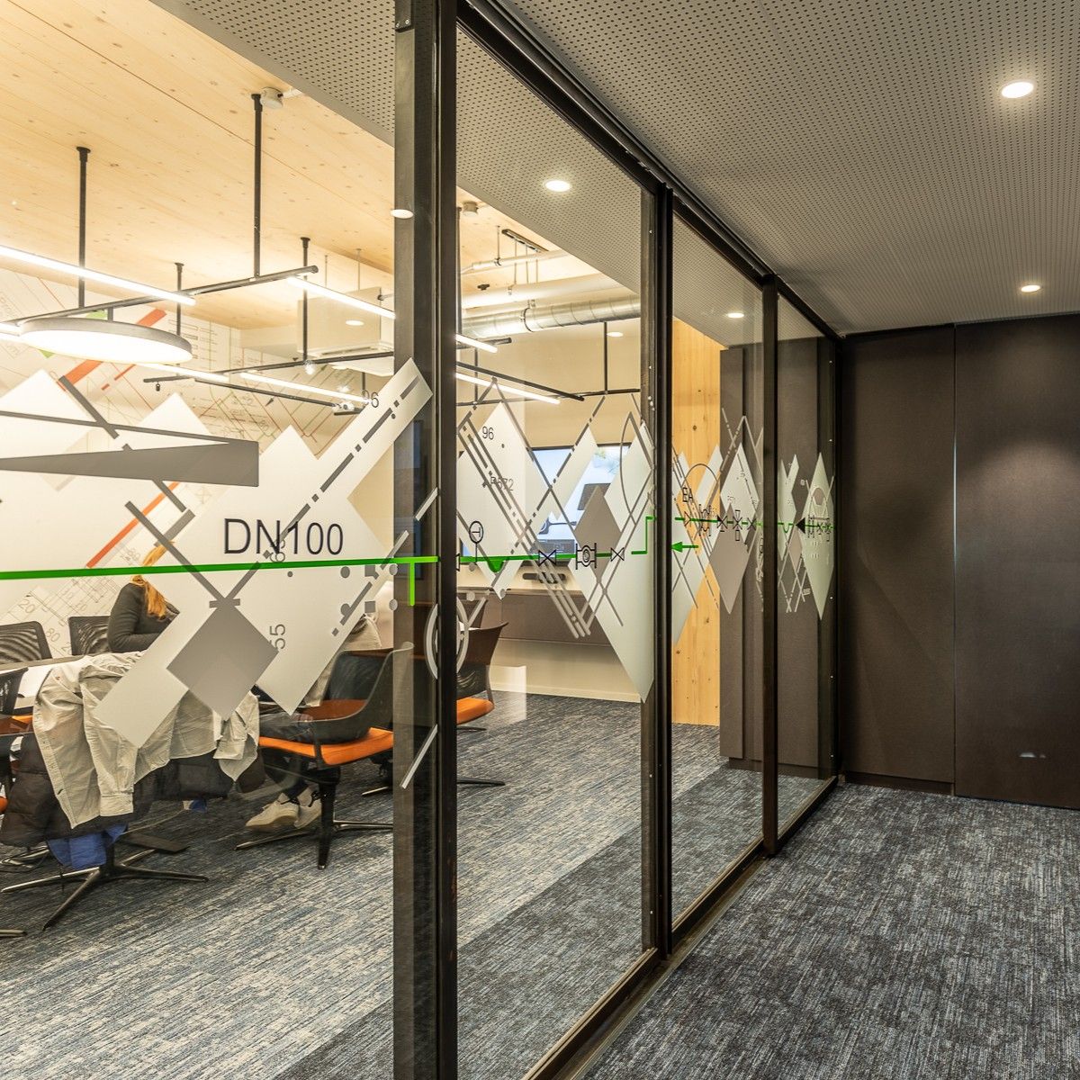 Cloison amovible à couvre-joint P85® INITIALE - Qovans® 